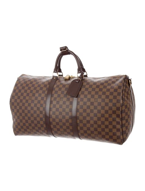 louis vuitton keepall 55 damier infini|keepall 55 with shoulder strap.